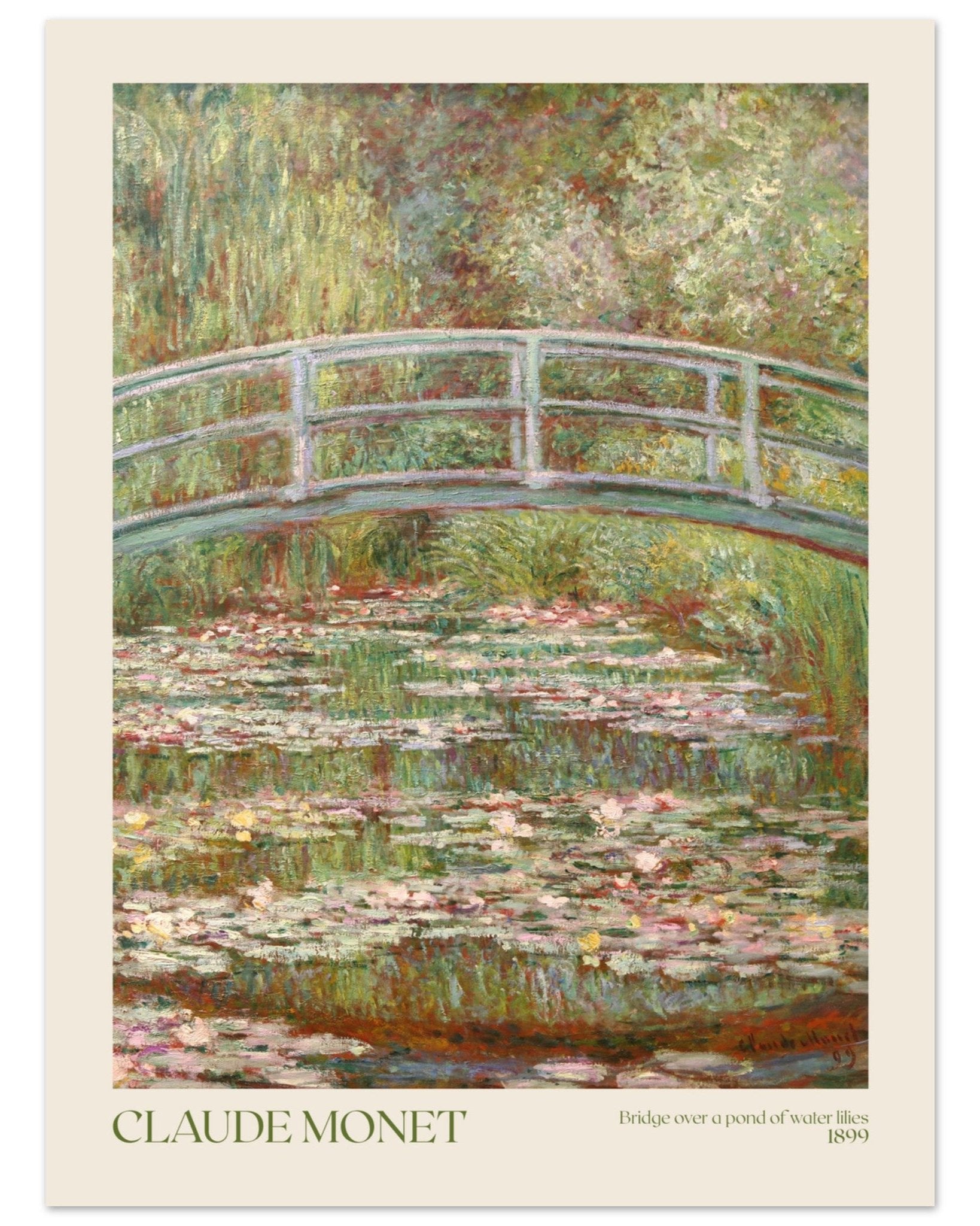 Claude Monet - Bridge over a Pond of Water Lillies